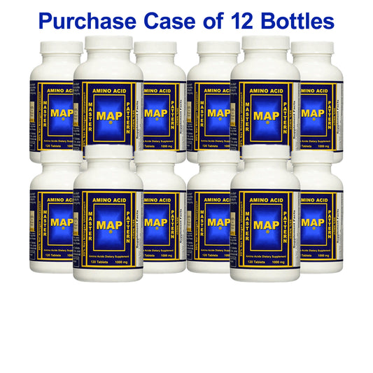 Sale - Purchase Case of 12 Bottles of MAP Master Amino Acid Pattern® ($21.37 per bottle)